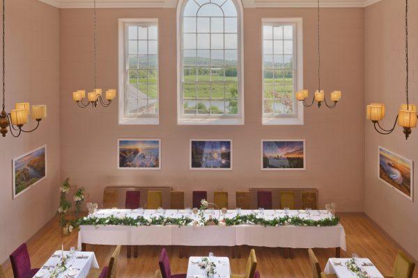 Main room in lifford old courthouse used for wedding receptions