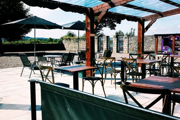 286689422_5338703672848329_6839025951883632899_n outdoor seating area at Lifford Old Courthouse